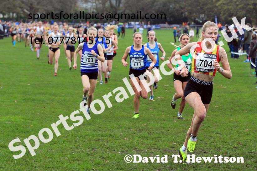 Women Under-17s and Junior Women, 2022 British Athletics Cross Challenge, Sefton Park, Liverpool.  Photo: David T. Hewitson/Sports for All Pics